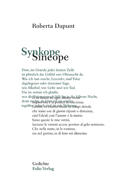 Roberta Dapunt „Synkope / Sincope"