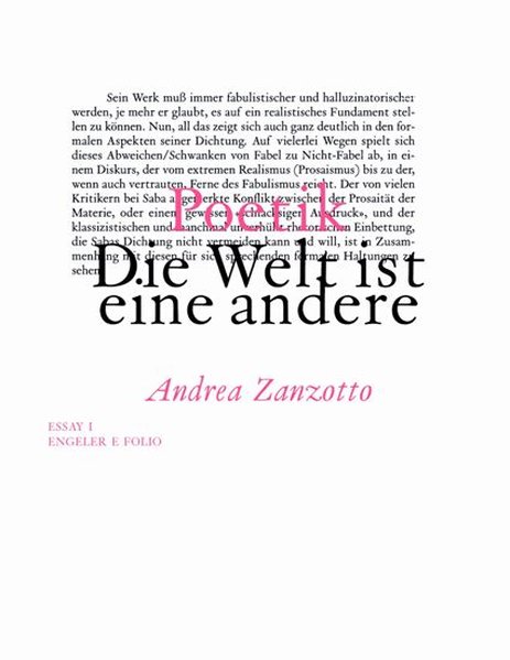 Andrea Zanzotto: Poetik